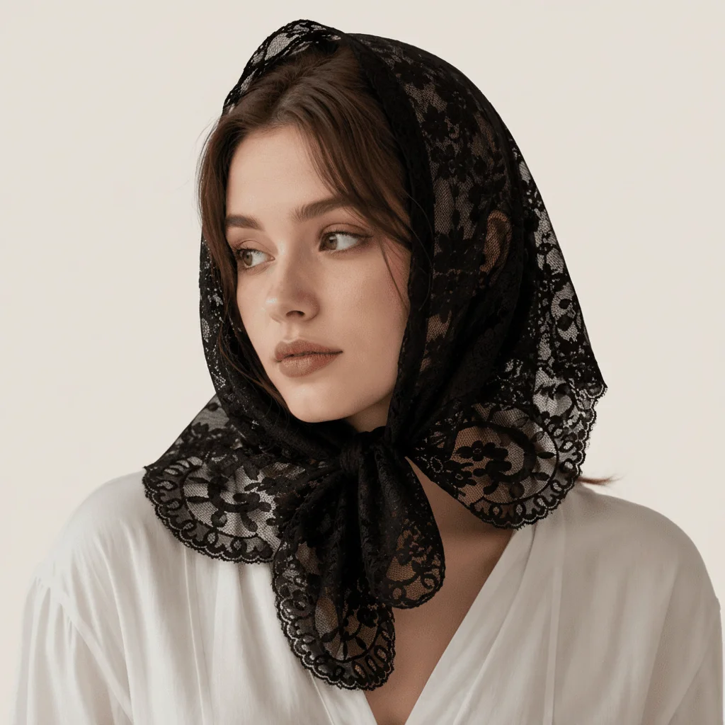 Summer French Style Lace Triangle Scarf for Women Elegant Embroidered Flower Head Covering Scarf Fashion Bridal Shawl
Summer French Style Lace Triangle Scarf for Women Elegant Embroidered Flower Head Covering Scarf Fashion Bridal Shawl