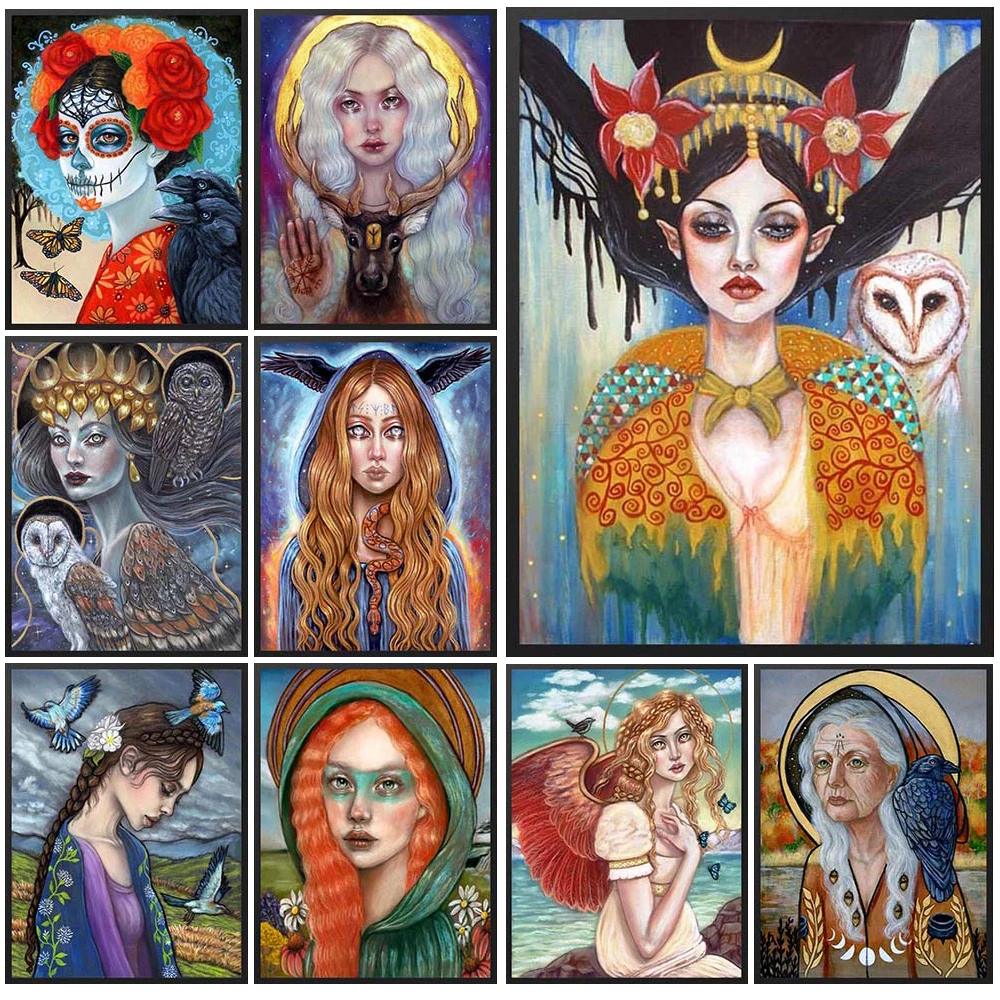 Vintage Girls with Owl Woman Princess Cartoon Posters Wall Art Canvas Painting Home Decor Wall Pictures For Living Room Unframed 
Vintage Girls with Owl Woman Princess Cartoon Posters Wall Art Canvas Painting Home Decor Wall Pictures For Living Room Unframed