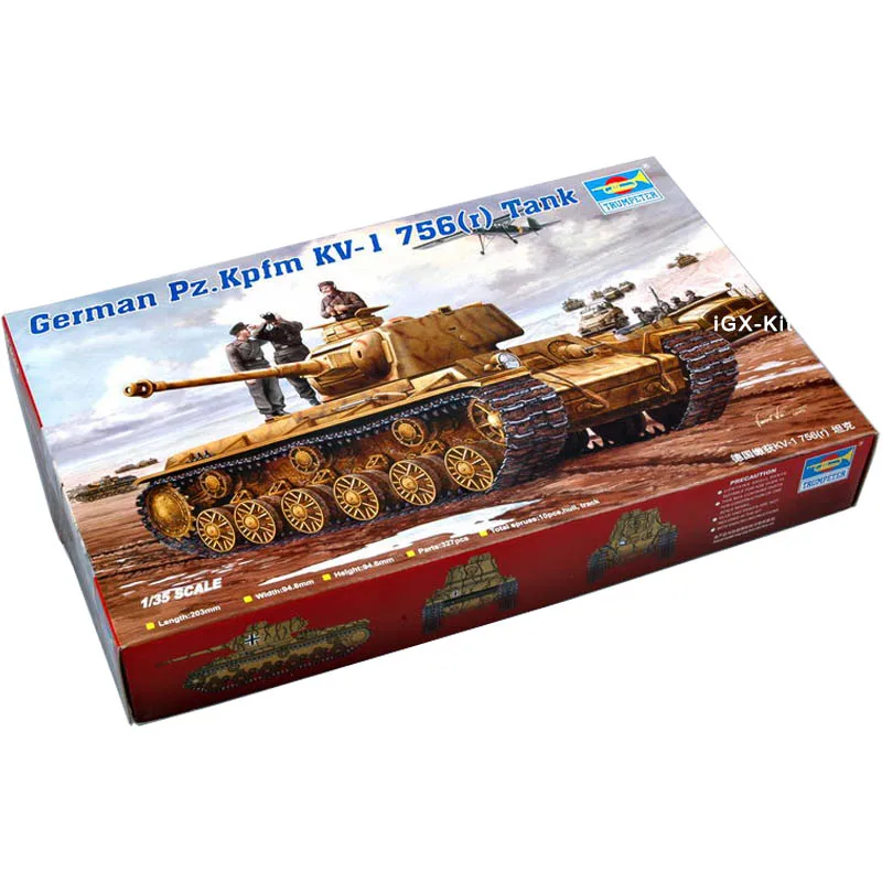 Trumpeter 00366 1/35 немецкий Pz.Kpfm телефон KV1 756(r) Танк детская Подарочная игрушка пластиковая сборка набор для моделирования
Trumpeter 00366 1/35 немецкий Pz.Kpfm телефон KV1 756(r) Танк детская Подарочная игрушка пластиковая сборка набор для моделирования