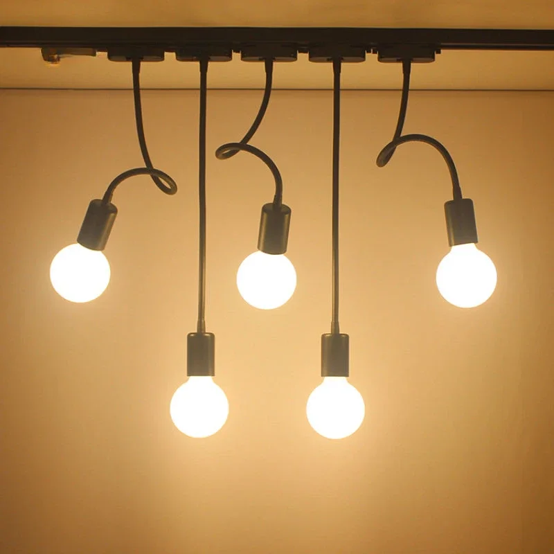 Track Light for Exhibition Industrial Clothing Store Track Light E27 Ceiling Track Lighting Flexibly Rotatable Light Head LED
Track Light for Exhibition Industrial Clothing Store Track Light E27 Ceiling Track Lighting Flexibly Rotatable Light Head LED