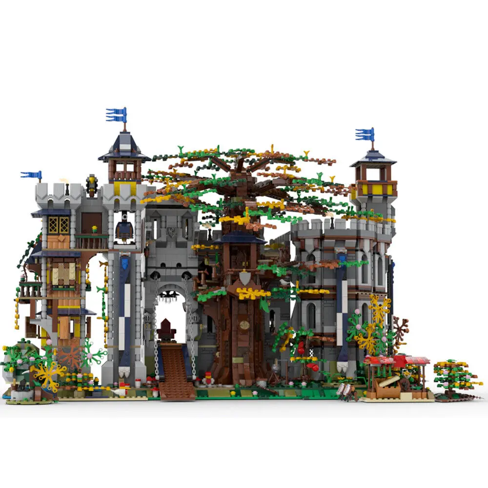 Medieval Castle and Tree House Modular Building for Collection 6223 Pieces MOC
Medieval Castle and Tree House Modular Building for Collection 6223 Pieces MOC
