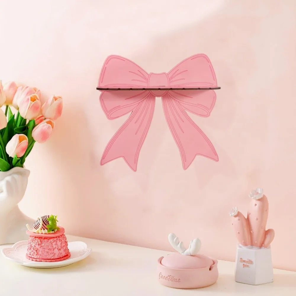Pink Bow Wall Mounted Shelf Wooden Holder Exquisite Decoration Wall Storage Holder Art Decor Lovely Bow Wood Storage Rack
Pink Bow Wall Mounted Shelf Wooden Holder Exquisite Decoration Wall Storage Holder Art Decor Lovely Bow Wood Storage Rack