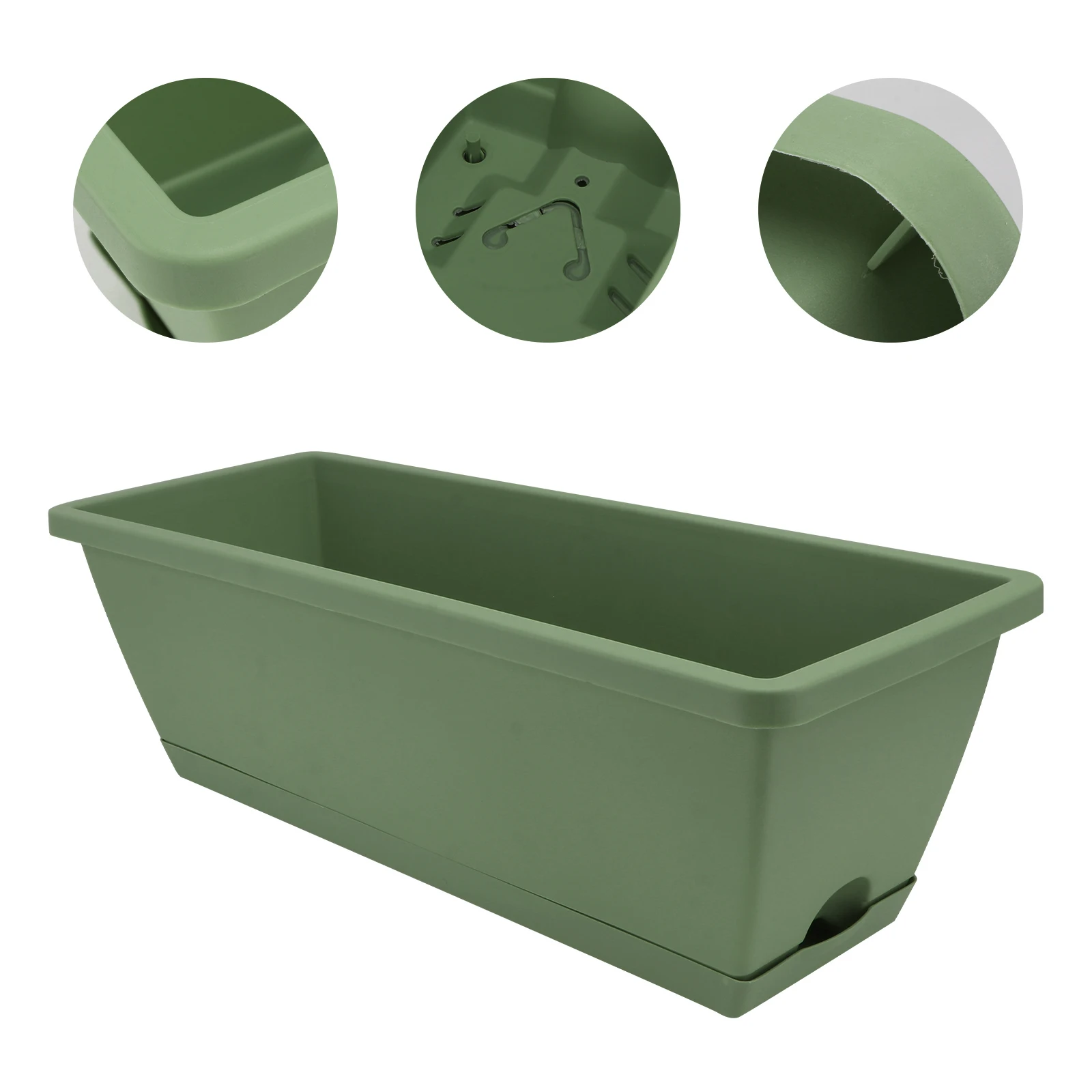 Large Resin Plant Basin Rectangular Flowerpot Balcony Gardening Vegetables Pot Thickened Anti Pressure Durable Drainage Holes
Large Resin Plant Basin Rectangular Flowerpot Balcony Gardening Vegetables Pot Thickened Anti Pressure Durable Drainage Holes