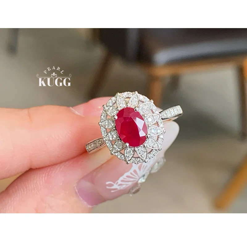 KUGG 100% кольца из белого золота 18 карат, винтажное кольцо в дворцовом стиле с блестящими бриллиантами и натуральным рубином для женщин, свадебные роскошные ювелирные изделия с драгоценными камнями
KUGG 100% кольца из белого золота 18 карат, винтажное кольцо в дворцовом стиле с блестящими бриллиантами и натуральным рубином для женщин, свадебные роскошные ювелирные изделия с драгоценными камнями