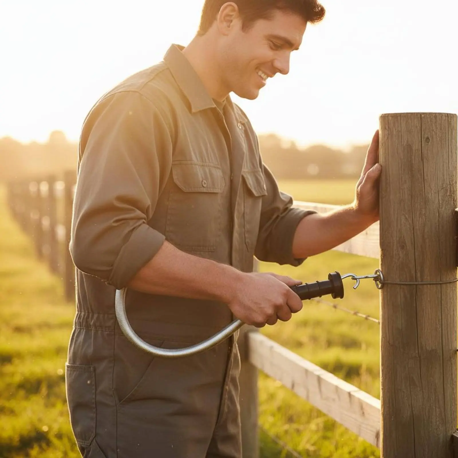 Ranch Fence Coil Handle High Strength Coil Gate Handle Fencing Hardware Sturdy Duty for Ranchers, Pasture, Farm
Ranch Fence Coil Handle High Strength Coil Gate Handle Fencing Hardware Sturdy Duty for Ranchers, Pasture, Farm