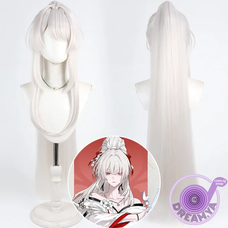 Hiyuki Cosplay Wig Wuthering Waves White Ponytail Heat Resistant Synthetic Hair Halloween Party Role Play Carnival + Wig Cap
Hiyuki Cosplay Wig Wuthering Waves White Ponytail Heat Resistant Synthetic Hair Halloween Party Role Play Carnival + Wig Cap