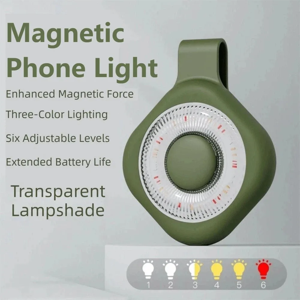 Portable Magnetic Phone Light 3 Color Temps Adjustable Brightness Clip on Flashlight Compact Foldable Mini Photo Fill Lamp
Portable Magnetic Phone Light 3 Color Temps Adjustable Brightness Clip on Flashlight Compact Foldable Mini Photo Fill Lamp