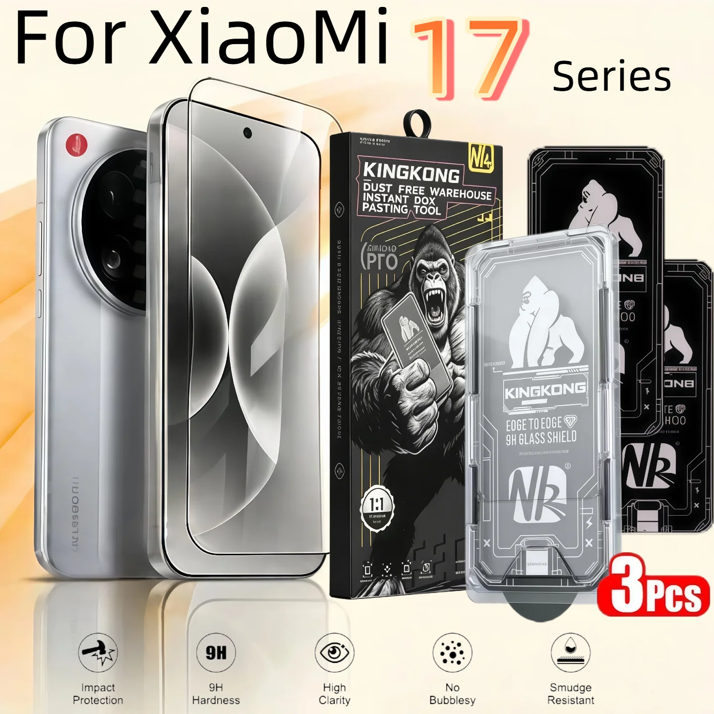 3-Piece HD Tempered Glass Screen Protector Anti-Explosion for XiaoMi 17/17 pro Max/17 Ultra Full Cover Protection
3-Piece HD Tempered Glass Screen Protector Anti-Explosion for XiaoMi 17/17 pro Max/17 Ultra Full Cover Protection