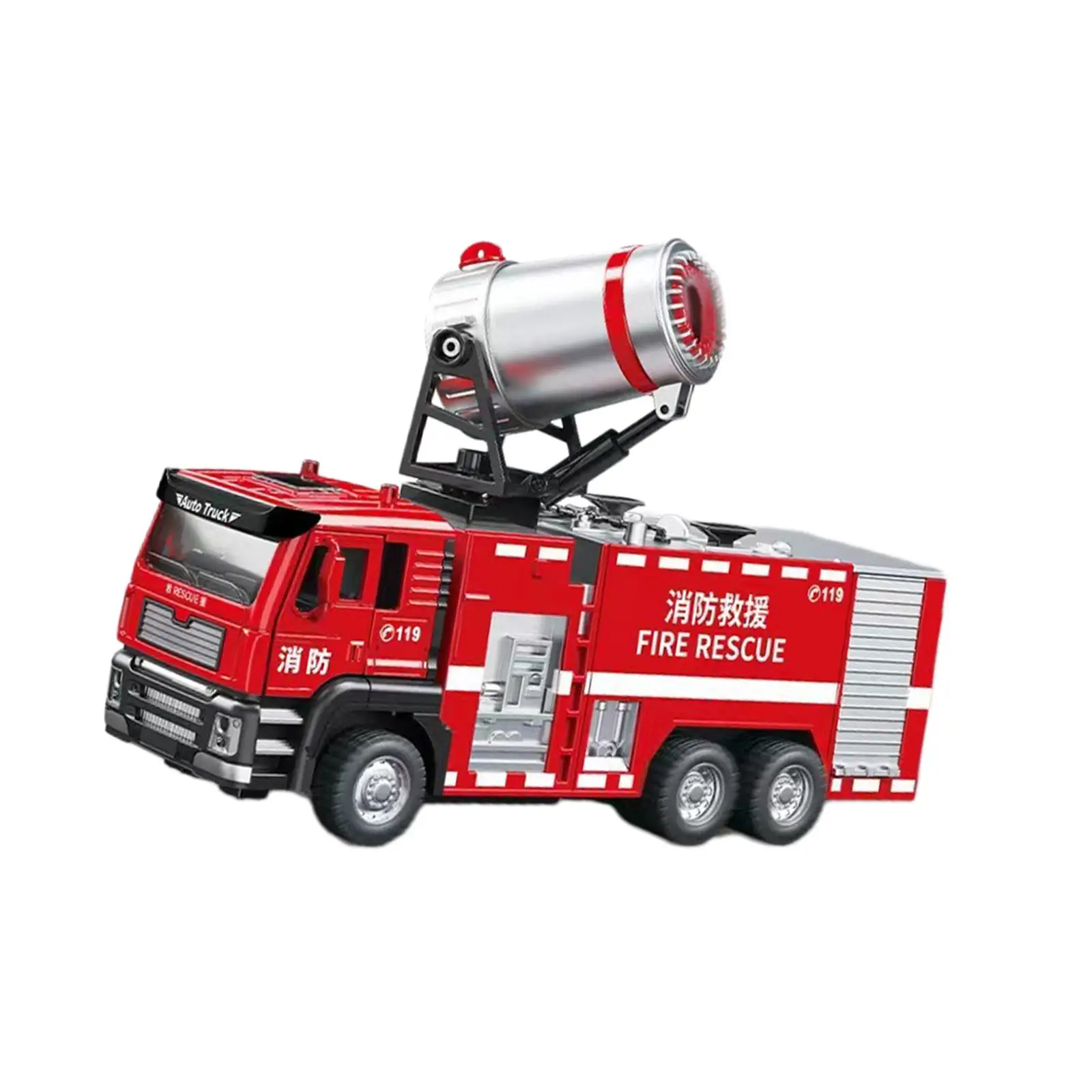 1/50 Diecast Alloy Fire Truck Built in Light and Sound with Water Spray Pull Back Vehicle for Tabletop Decor Educational Toy
1/50 Diecast Alloy Fire Truck Built in Light and Sound with Water Spray Pull Back Vehicle for Tabletop Decor Educational Toy