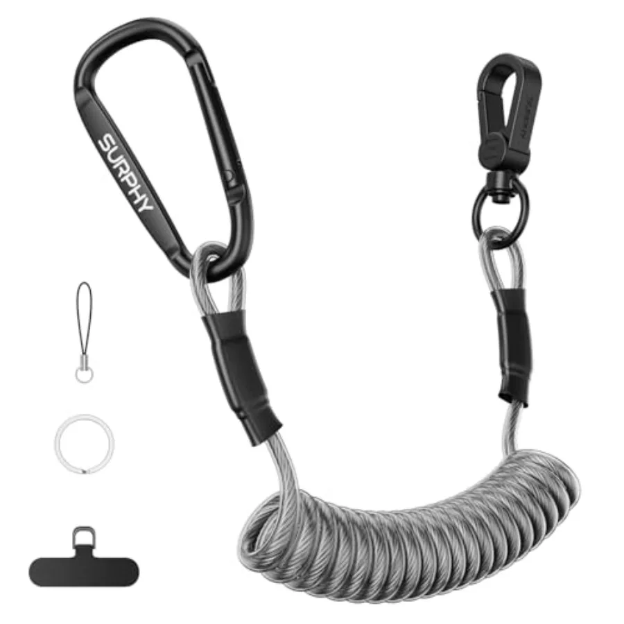 Anti Theft Phone Strap, Sturdy Steel Wire Key Chain, Stretchy Retractable Phone Lanyard with Carabiner, Cellphone Lanyard for O
Anti Theft Phone Strap, Sturdy Steel Wire Key Chain, Stretchy Retractable Phone Lanyard with Carabiner, Cellphone Lanyard for O
