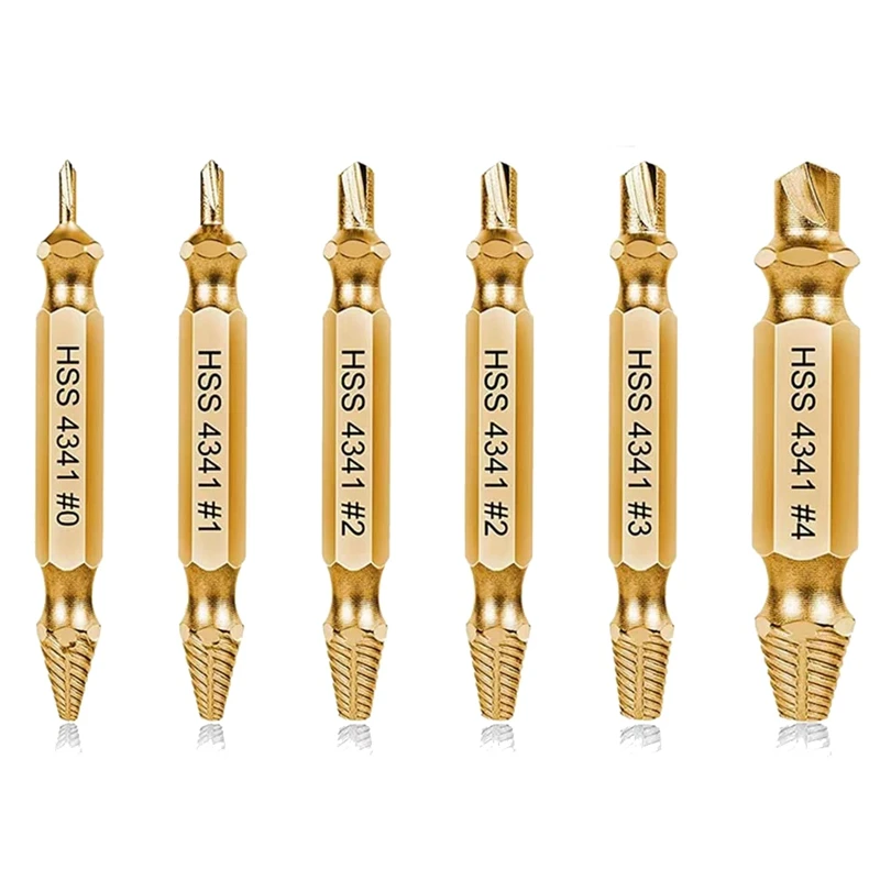 6PCS Damaged Screw Extractor Kit Stripped Screw Extractor Set For Easily And Quickly Remover Common Sizes Of Broken Tool
6PCS Damaged Screw Extractor Kit Stripped Screw Extractor Set For Easily And Quickly Remover Common Sizes Of Broken Tool