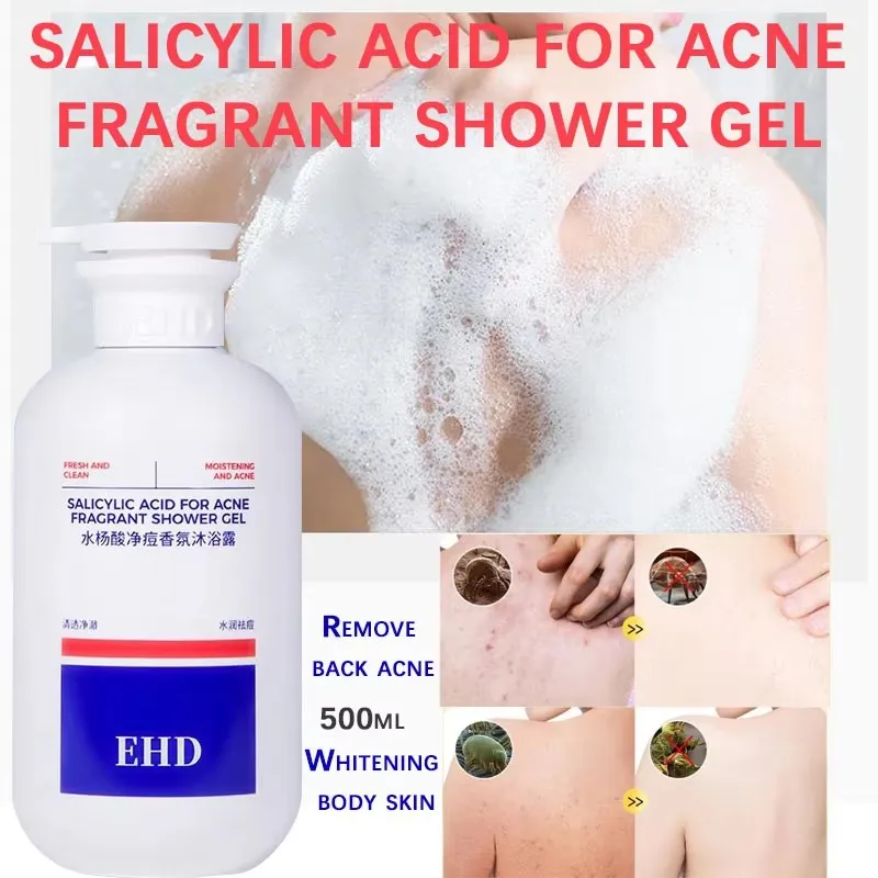 EHD Salicylic Acid Fragrance Body Wash Gentle Exfoliating for Blemish-Prone Skin,Oil Control pH Balance Shower Gel Smooth Skin
EHD Salicylic Acid Fragrance Body Wash Gentle Exfoliating for Blemish-Prone Skin,Oil Control pH Balance Shower Gel Smooth Skin