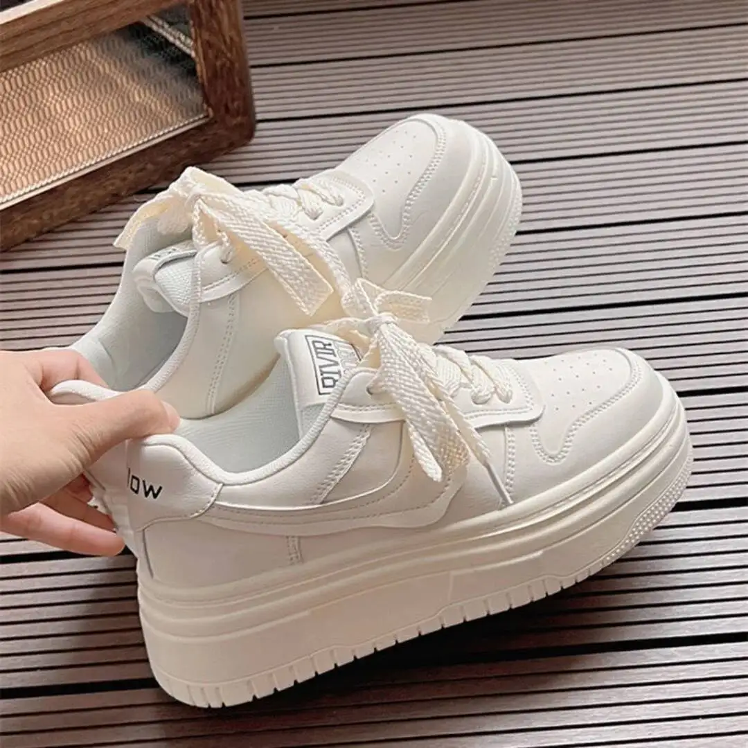 2025 Spring Women's Breathable White Casual Sneakers Versatile Platform Thick-Soled Casual Shoes Lightweight & Fashionable
2025 Spring Women's Breathable White Casual Sneakers Versatile Platform Thick-Soled Casual Shoes Lightweight & Fashionable
