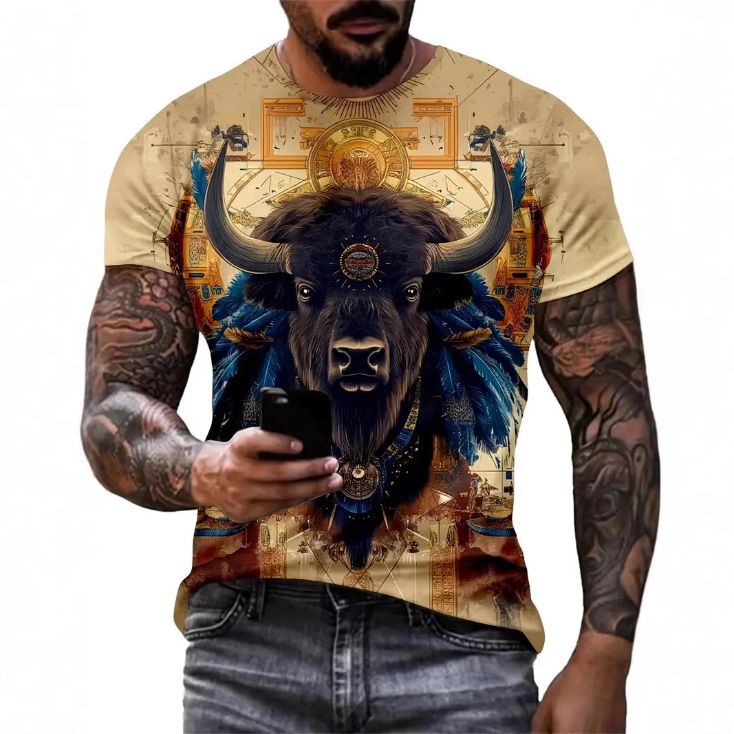 Men's clothing casual graphic t shirts 3D digital printing animal portrait pattern short sleeved loose breathable round neck top
Men's clothing casual graphic t shirts 3D digital printing animal portrait pattern short sleeved loose breathable round neck top
