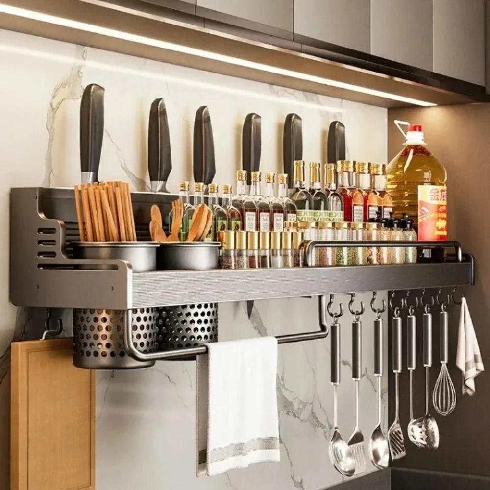 Кухонная настенная полка для хранения Съемные полки для хранения приправ Антикоррозийная влагостойкая кухонная полка большой емкости
Кухонная настенная полка для хранения Съемные полки для хранения приправ Антикоррозийная влагостойкая кухонная полка большой емкости