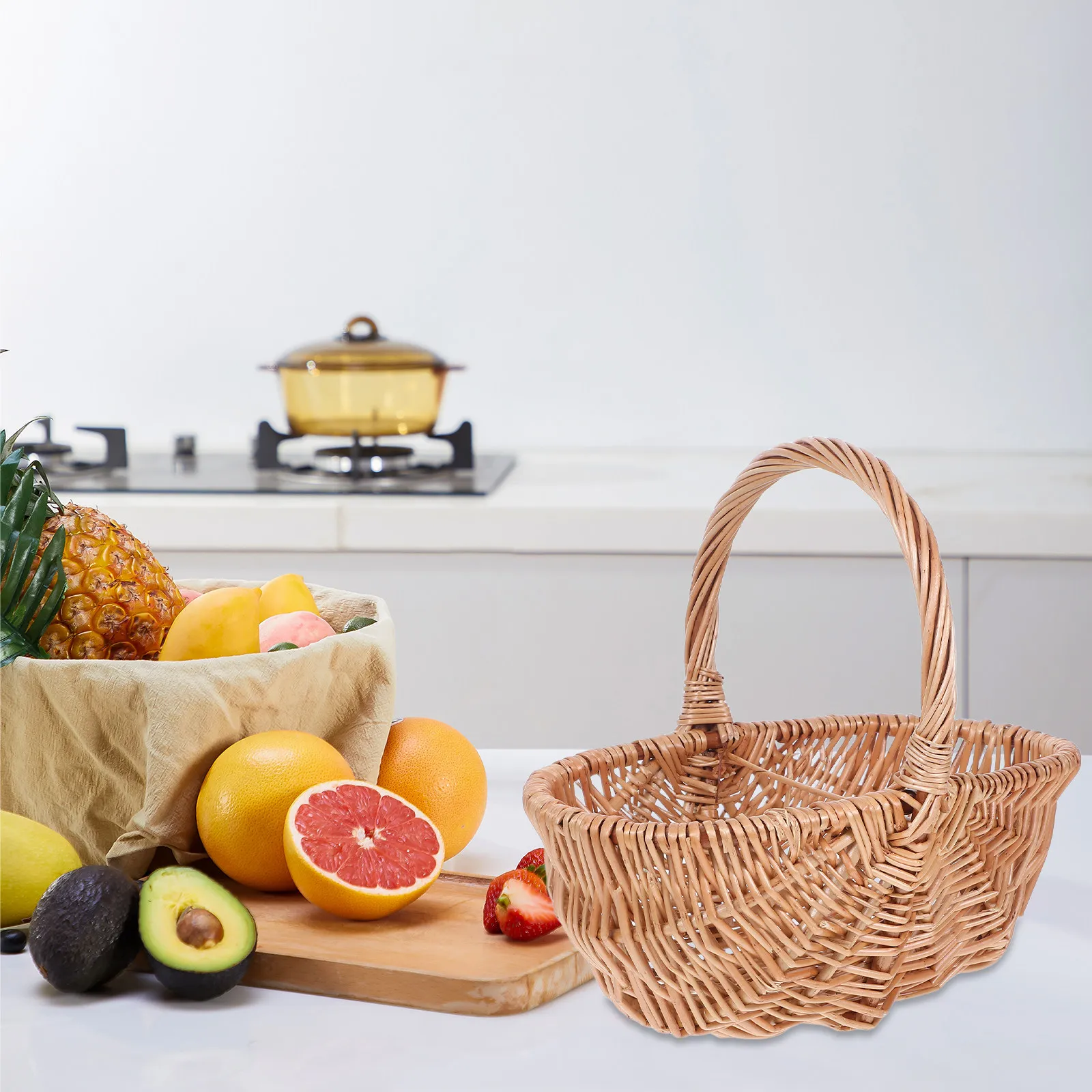 Premium Handwoven Wicker Basket with Sturdy Handle for Picnics Egg Gathering Market Trips Harvesting Small Portable Outdoor Use
Premium Handwoven Wicker Basket with Sturdy Handle for Picnics Egg Gathering Market Trips Harvesting Small Portable Outdoor Use