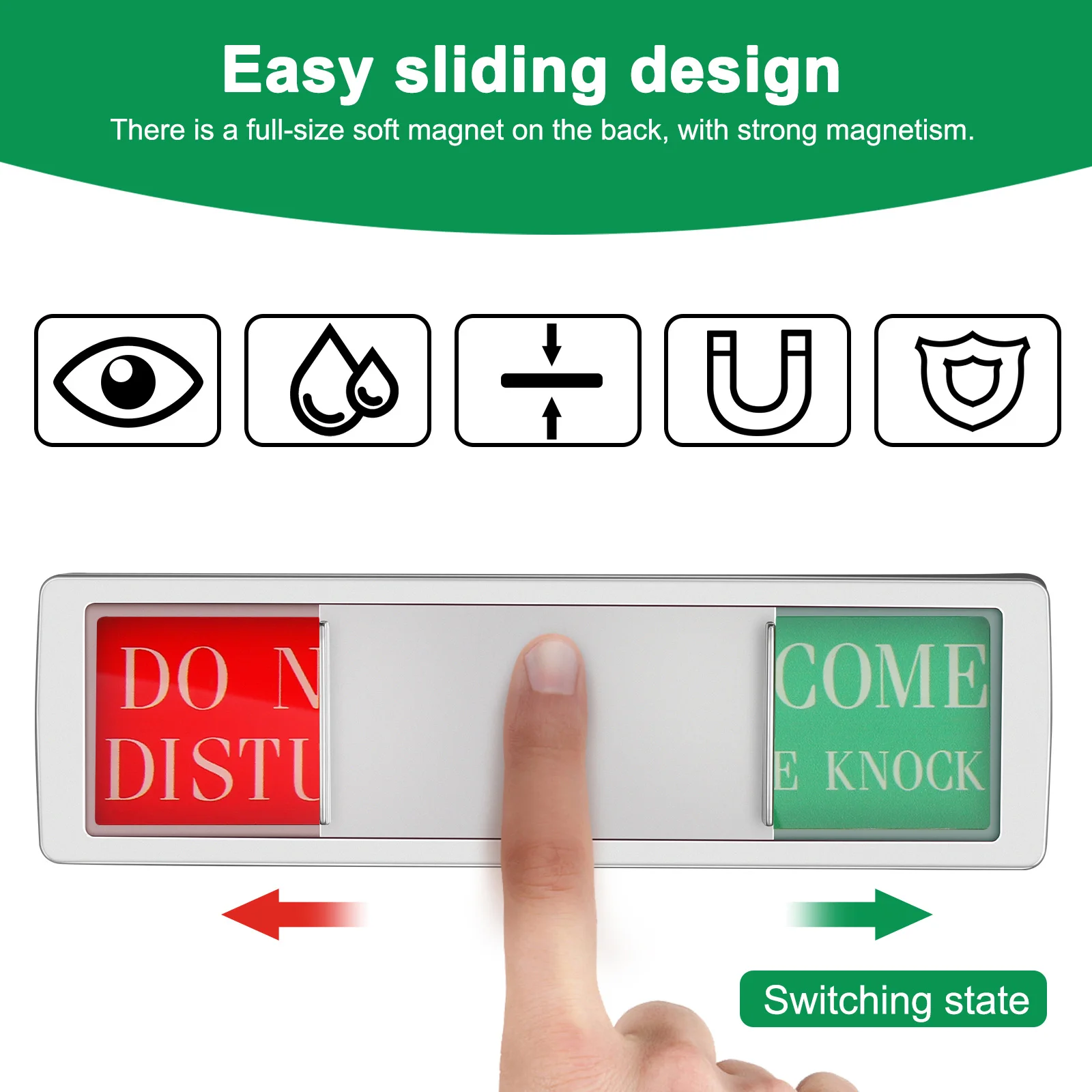 Privacy Sign Black Silver Frame for Office Conference Material Magnetic Slider Vacant Occupied Indicator Home Hotel
Privacy Sign Black Silver Frame for Office Conference Material Magnetic Slider Vacant Occupied Indicator Home Hotel
