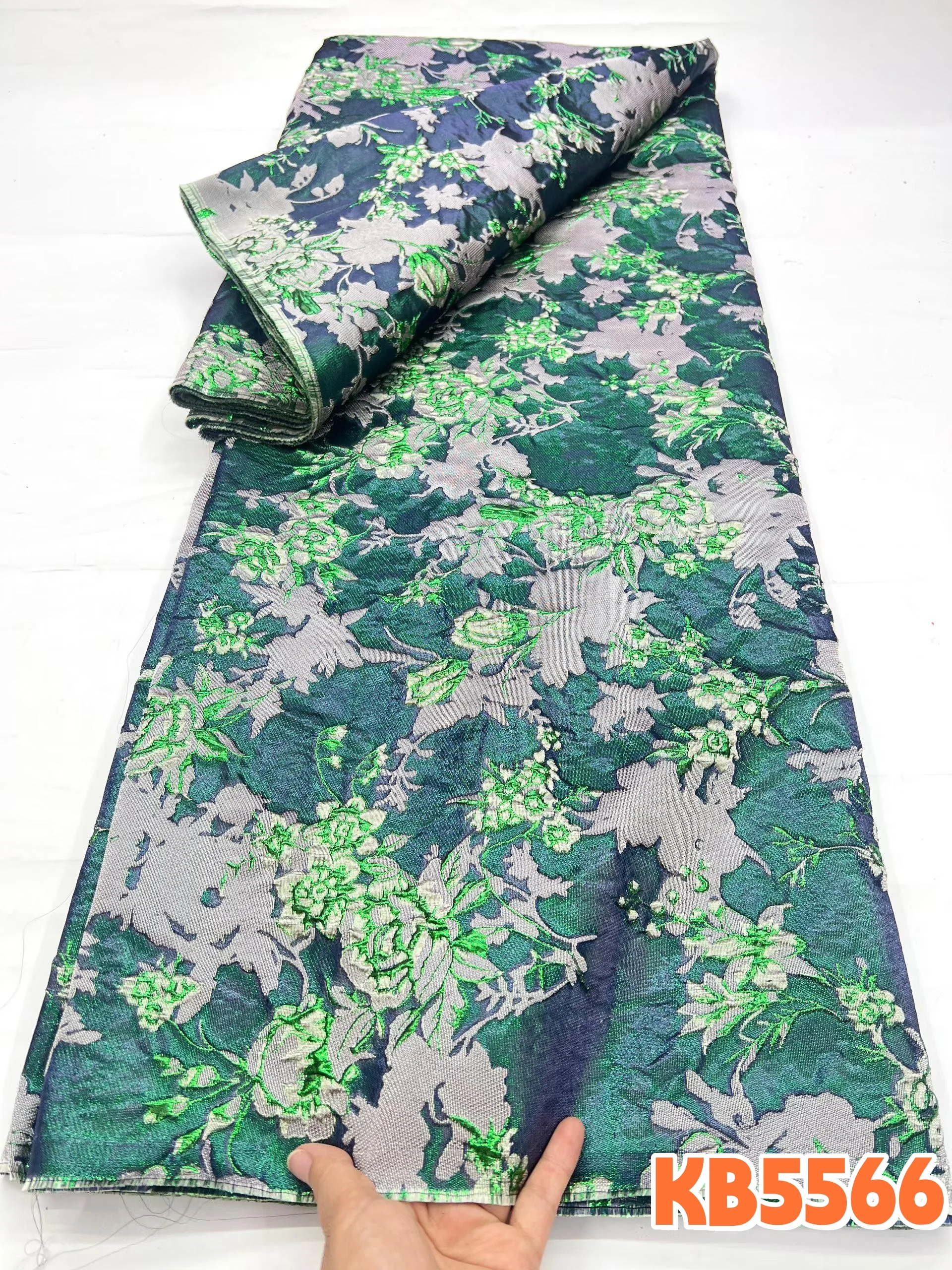 YLS Green Damask Cloth Brocade Nigerian Lace Fabric 5 Yards High Quality 2026 Gilding Brocade Lace for Wedding Dress KB5566
YLS Green Damask Cloth Brocade Nigerian Lace Fabric 5 Yards High Quality 2026 Gilding Brocade Lace for Wedding Dress KB5566