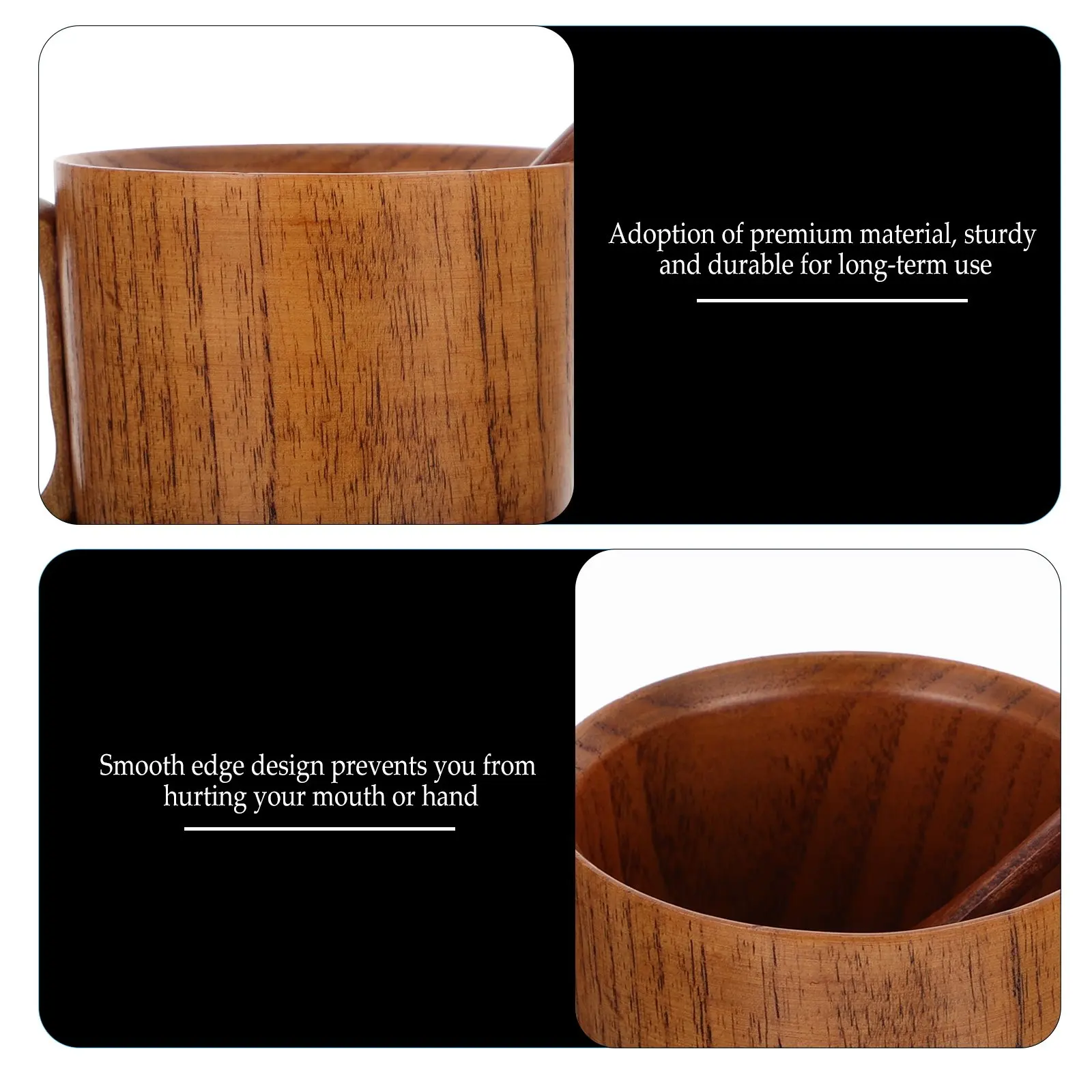 Wooden Coffee Cup Set with Spoon Coaster Assorted Colors Sturdy Acacia Wood Mug for Latte Cappuccino Tea Smooth Edge Comfortable
Wooden Coffee Cup Set with Spoon Coaster Assorted Colors Sturdy Acacia Wood Mug for Latte Cappuccino Tea Smooth Edge Comfortable