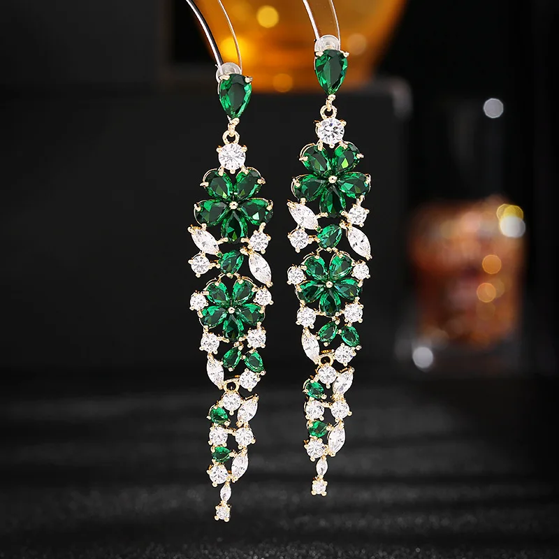 Light Luxury High-End Exaggerated Heavy Craft Earrings for Women Dress Matching Face-Flattering Fashion Water Drop Flower Long E
Light Luxury High-End Exaggerated Heavy Craft Earrings for Women Dress Matching Face-Flattering Fashion Water Drop Flower Long E