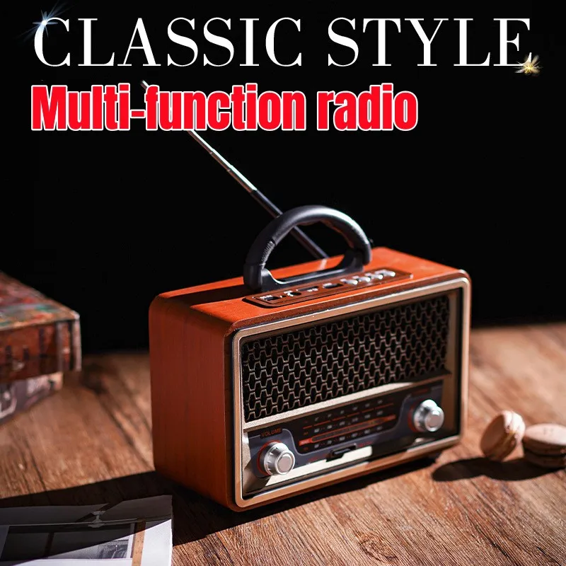 M-157BT Vintage Портативный Древесный радио Музыкальный проигрыватель AM/FM/SW Многофункциональный высококачественный Bluetooth громкоговоритель
M-157BT Vintage Портативный Древесный радио Музыкальный проигрыватель AM/FM/SW Многофункциональный высококачественный Bluetooth громкоговоритель