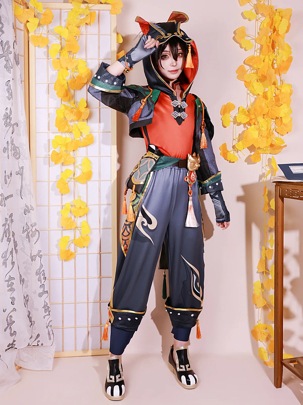Игровой костюм для косплея Genshin Impact Ga Ming, полный комплект, косплей-костюм Liyue Lion Boy, комплект джиэйм мин, парик, обувь, реквизит
Игровой костюм для косплея Genshin Impact Ga Ming, полный комплект, косплей-костюм Liyue Lion Boy, комплект джиэйм мин, парик, обувь, реквизит