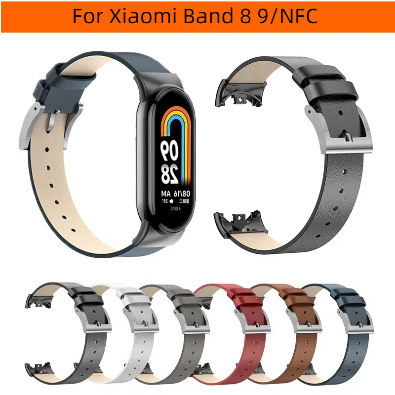 Leather strap suitable for Xiaomi Band 8 9/NFC strap Xiaomi 8 9 leather strap replacement strap Stainless steel headband strap
Leather strap suitable for Xiaomi Band 8 9/NFC strap Xiaomi 8 9 leather strap replacement strap Stainless steel headband strap