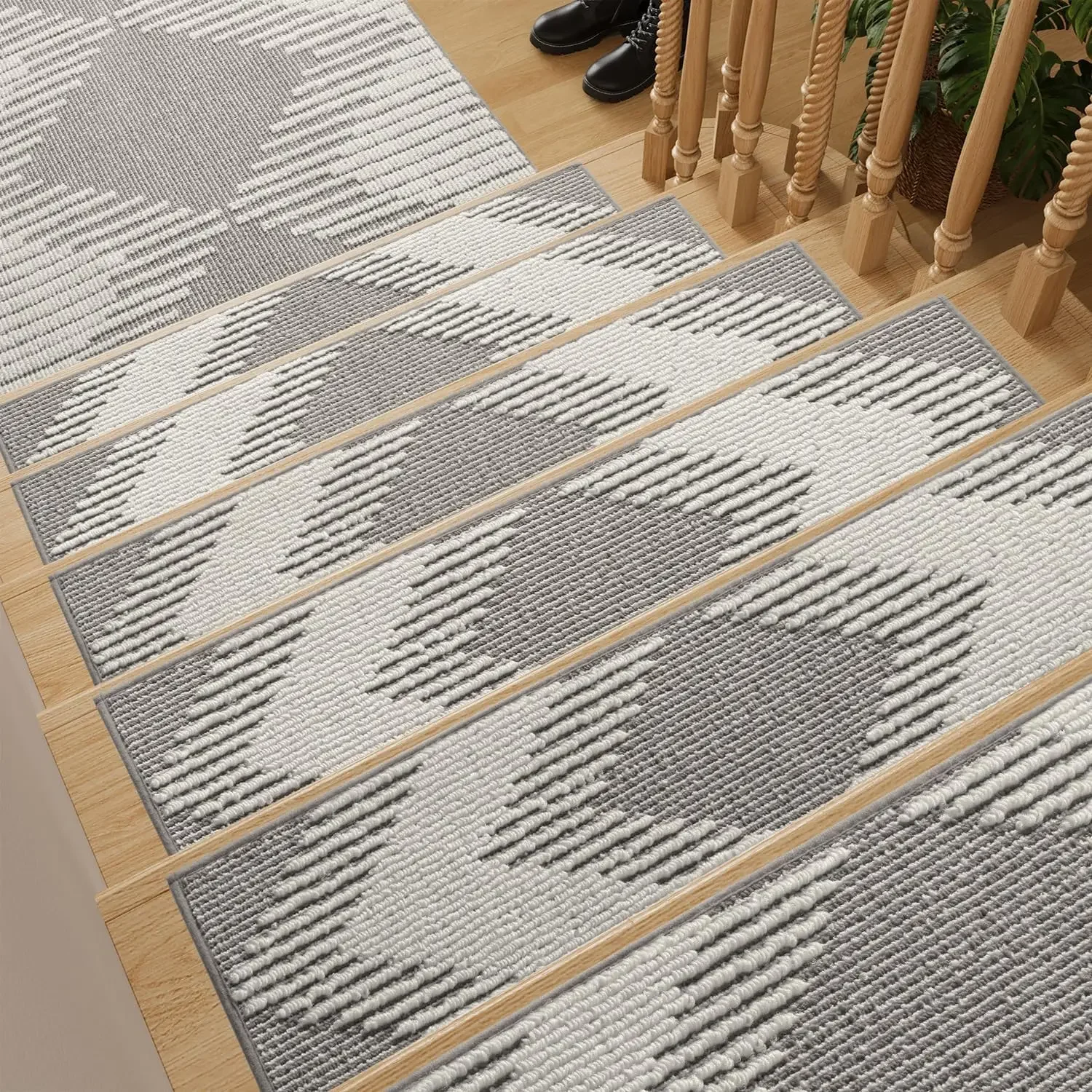 15PC Stair-Treads Non Slip, 3D Peel and Stick Stair Treads for Wooden Steps Indoor, Stair-Carpet Treads Washable Reusable
15PC Stair-Treads Non Slip, 3D Peel and Stick Stair Treads for Wooden Steps Indoor, Stair-Carpet Treads Washable Reusable