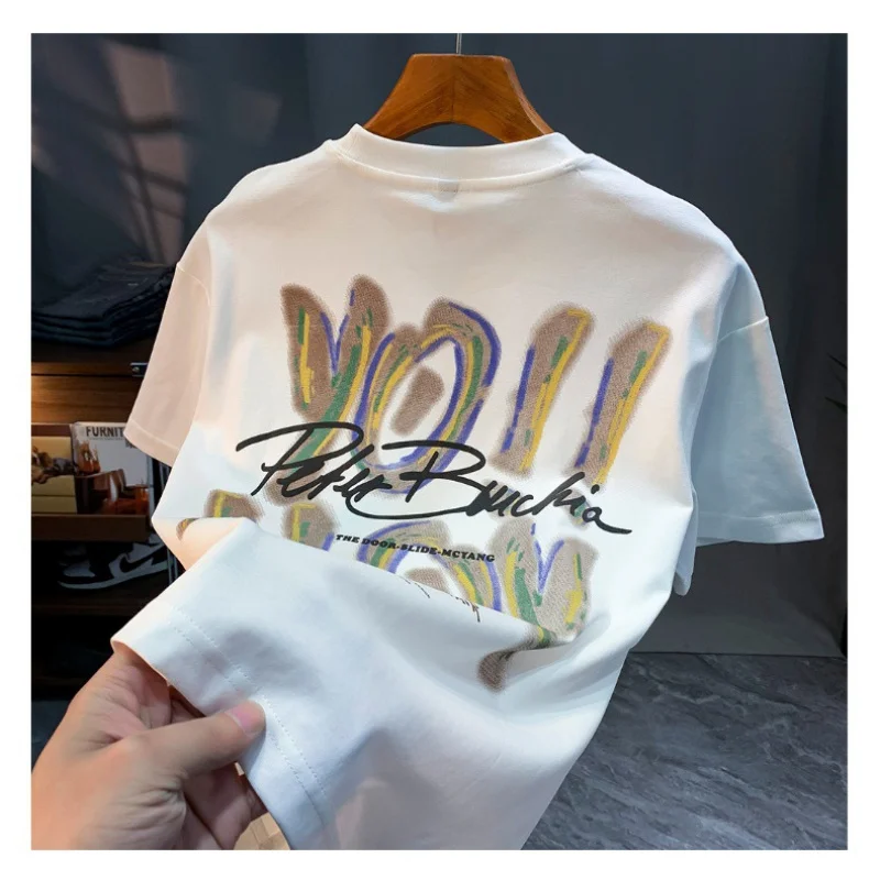 2024 Summer Thin Short-Sleeved T-shirt Men's Stretch Street Graffiti Trendy Printed T-shirt Casual Top
2024 Summer Thin Short-Sleeved T-shirt Men's Stretch Street Graffiti Trendy Printed T-shirt Casual Top