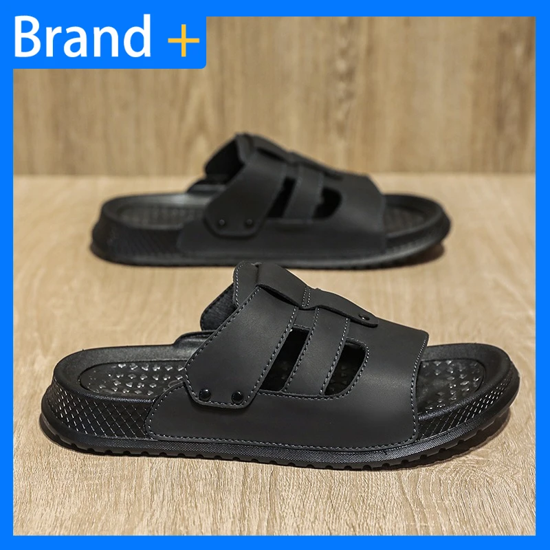 Mens Slippers High Quality Leather Fashion Youth City Walking Slippers 2026 New Summer Comfort Anti Slip Plus Size Beach Shoes
Mens Slippers High Quality Leather Fashion Youth City Walking Slippers 2026 New Summer Comfort Anti Slip Plus Size Beach Shoes