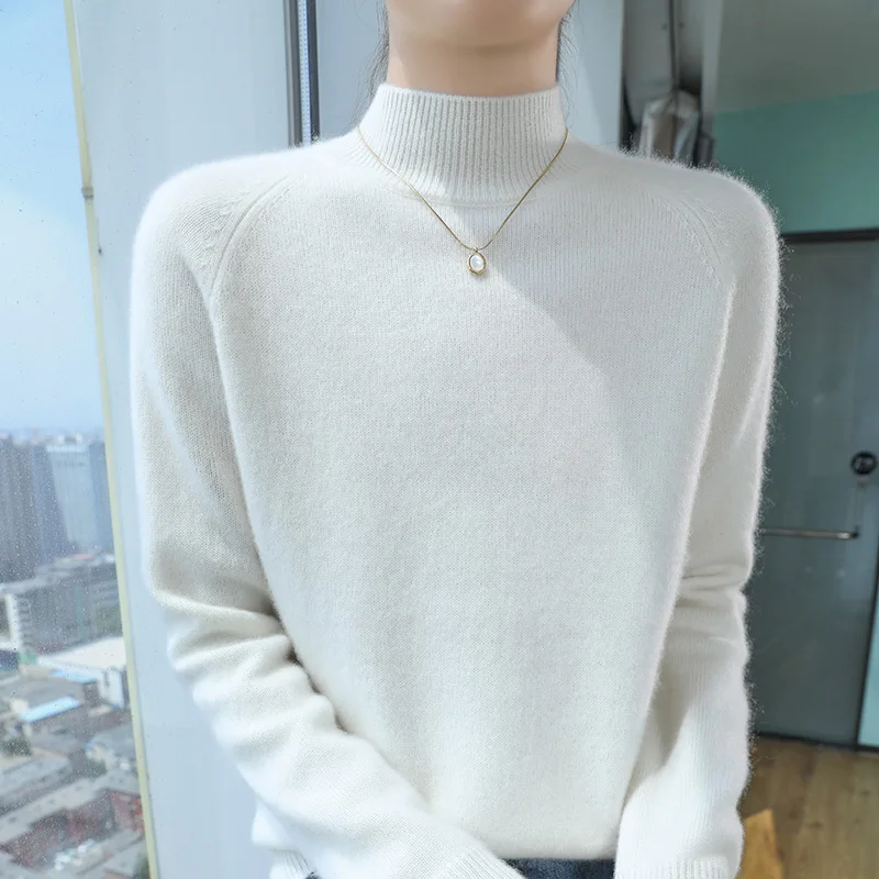 Autumn and Winter New Women's Sweater 100% Pure Cashmere Half High Neck Knitted Women's Hoodie Soft and Warm Women's Top
Autumn and Winter New Women's Sweater 100% Pure Cashmere Half High Neck Knitted Women's Hoodie Soft and Warm Women's Top