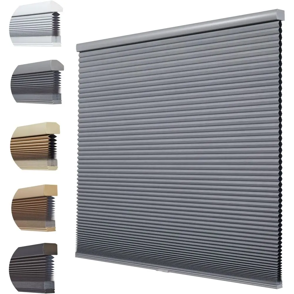 Blackout Cellular Shades Cordleycomb Blinds or Windows Thermal Insulated 1.5" Single Cell, Night Grey, 34" W x 72" H
Blackout Cellular Shades Cordleycomb Blinds or Windows Thermal Insulated 1.5" Single Cell, Night Grey, 34" W x 72" H