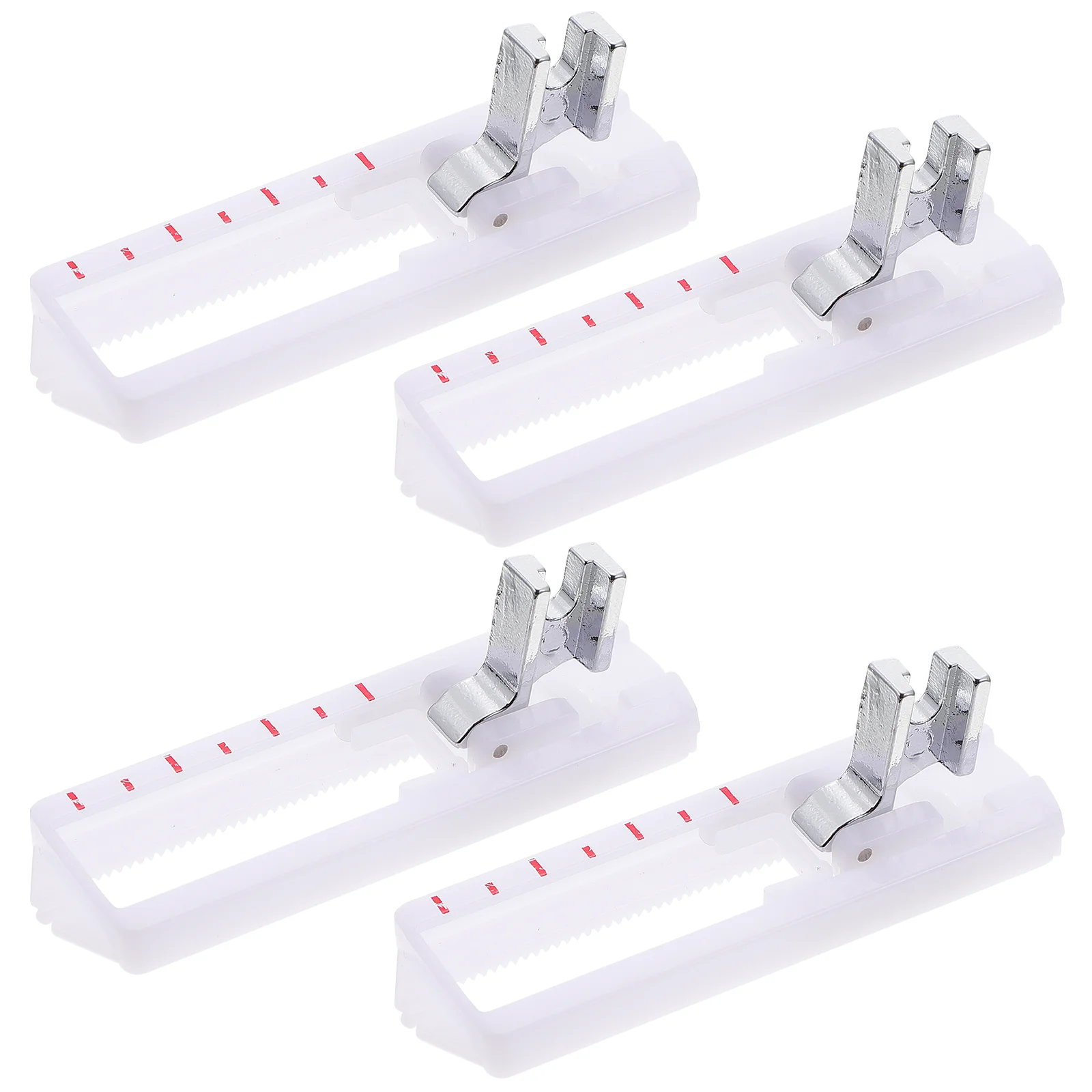 4 Pcs Sewing Machine Presser Foot Quilting Stitch Plastic Eyelet Feet Buttonhole Pressure
4 Pcs Sewing Machine Presser Foot Quilting Stitch Plastic Eyelet Feet Buttonhole Pressure