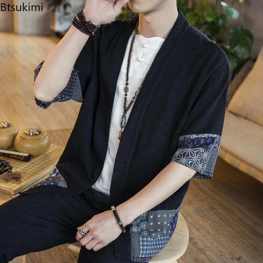 Новая мужская ветровка Hanfu в древнем стиле с открытым воротником, свободная хлопковая и льняная ветровка, куртка с рукавами 3/4, открытая повседневная летняя рубашка, пальто
Новая мужская ветровка Hanfu в древнем стиле с открытым воротником, свободная хлопковая и льняная ветровка, куртка с рукавами 3/4, открытая повседневная летняя рубашка, пальто