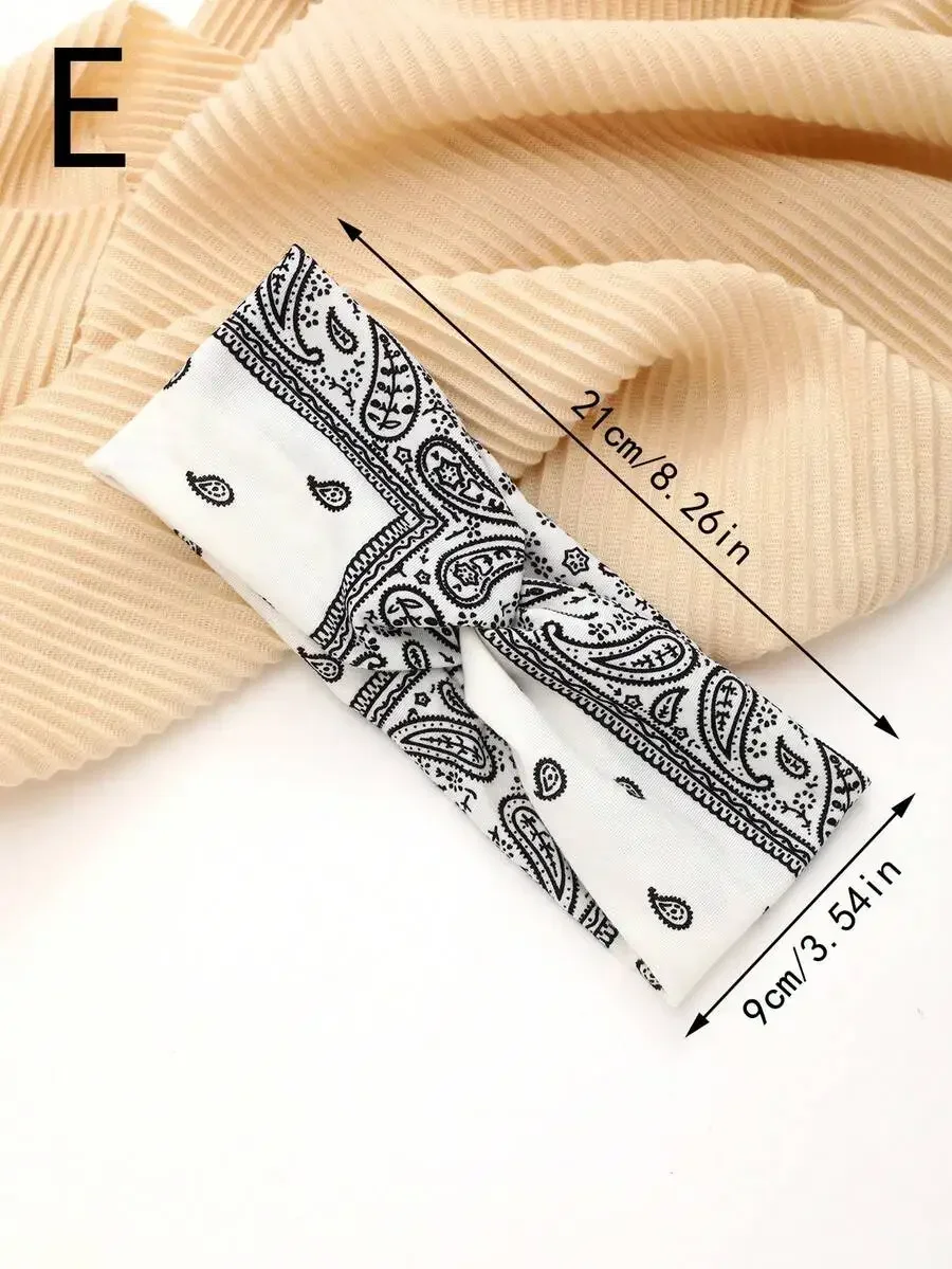 Bohemian Paisley Knotted Elastic Headband For Women Wide Anti-Slip Hair Wrap Yoga Sports Headwear
Bohemian Paisley Knotted Elastic Headband For Women Wide Anti-Slip Hair Wrap Yoga Sports Headwear