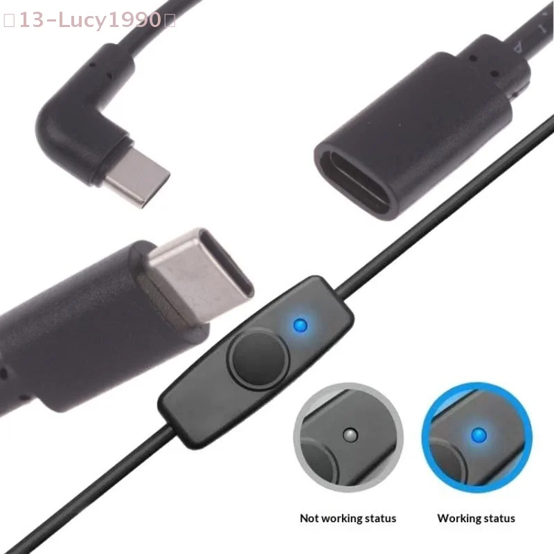 Кабель питания USB-C на USB-C, 5В/2А, короткий удлинитель USB-C с выключателем для USB-вентилятора, светодиодных лент, настольной лампы (1/3 шт.)
Кабель питания USB-C на USB-C, 5В/2А, короткий удлинитель USB-C с выключателем для USB-вентилятора, светодиодных лент, настольной лампы (1/3 шт.)