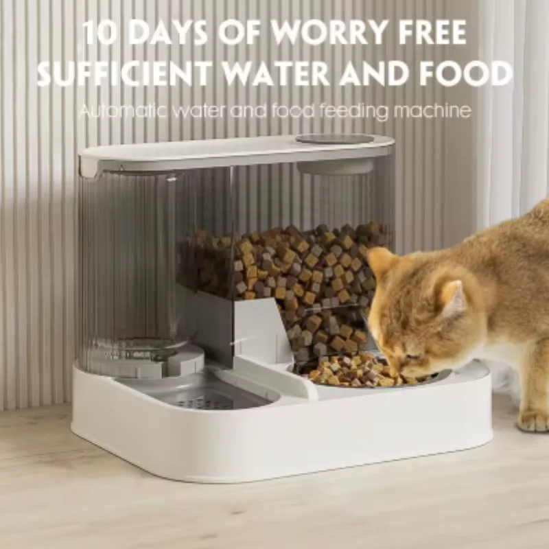 Stainless Steel Automatic Pet Feeder And Water Dispenser 2-in-1 Double Bowl Anti-Leakage for Cats And Dogs Food & Water Bowl
Stainless Steel Automatic Pet Feeder And Water Dispenser 2-in-1 Double Bowl Anti-Leakage for Cats And Dogs Food & Water Bowl
