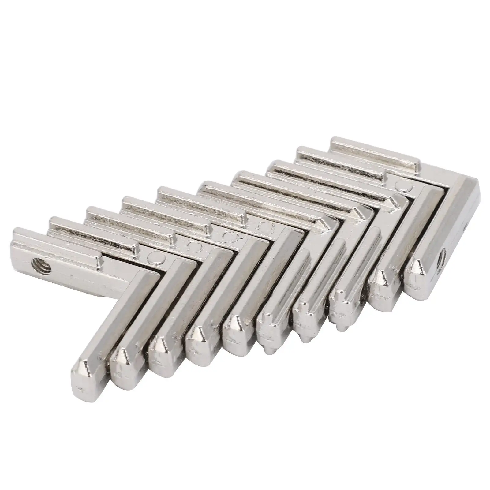 10pcs Aluminum L-Shape Carbon Steel T Slot Interior Corner Connector Bracket 2020 3030 4040
10pcs Aluminum L-Shape Carbon Steel T Slot Interior Corner Connector Bracket 2020 3030 4040