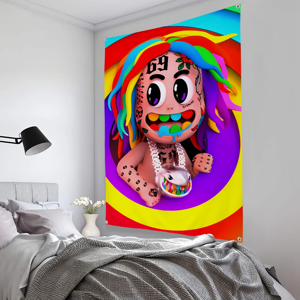 Rapper S-Sixnines Fashion Hip-hop Flag Bedroom Living Bar Garden Outdoor Microfiber Festival Decoration Background Art Banner
Rapper S-Sixnines Fashion Hip-hop Flag Bedroom Living Bar Garden Outdoor Microfiber Festival Decoration Background Art Banner