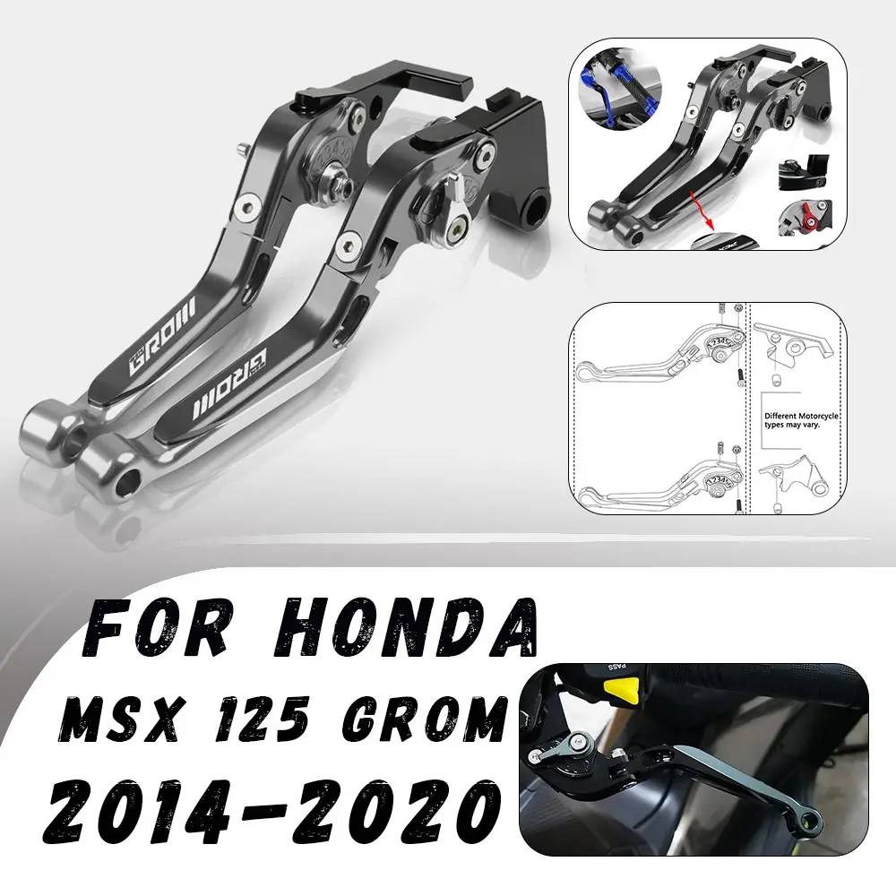 For Honda MSX 125 GROM 2014-2020 Motorcycle Adjustable Folding Brake Clutch Levers Handlebar Grips Handle Lever Motorcycle Parts
For Honda MSX 125 GROM 2014-2020 Motorcycle Adjustable Folding Brake Clutch Levers Handlebar Grips Handle Lever Motorcycle Parts