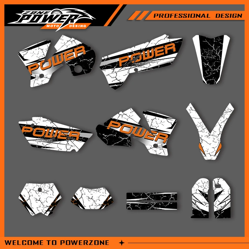 POWERZONE Motocross Team Graphics Background Sticker Decal Kits For KTM 2003 2004 SXF SX 2004 EXC EXC-F Customized Number 02
POWERZONE Motocross Team Graphics Background Sticker Decal Kits For KTM 2003 2004 SXF SX 2004 EXC EXC-F Customized Number 02