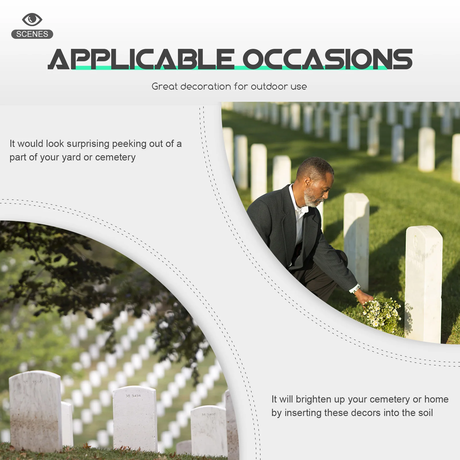 Iron Cemetery Stake Decorative Lawn nament Strong Durable Long Time Normal Weather Outdoor Christmas Decoration
Iron Cemetery Stake Decorative Lawn nament Strong Durable Long Time Normal Weather Outdoor Christmas Decoration