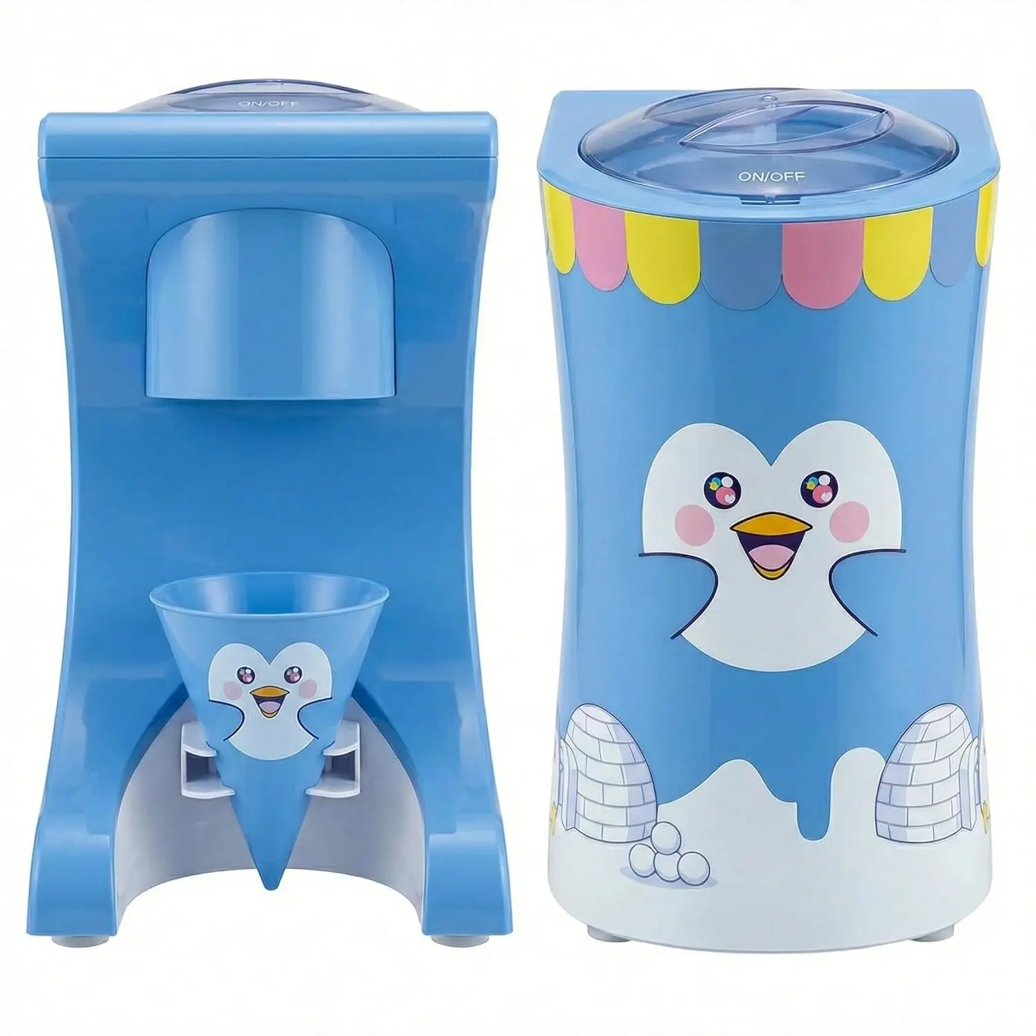Fun Electric Snow Cone Machine for Kids & Home - Penguin Coun top Best Shaved Ice Machine Maker - Uses Regular Cubes or
Fun Electric Snow Cone Machine for Kids & Home - Penguin Coun top Best Shaved Ice Machine Maker - Uses Regular Cubes or