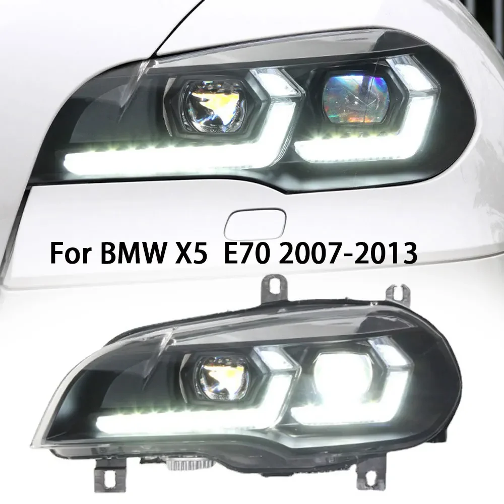 Автозапчасти для BMW X5 E70, фары 2007-2013, двойной L, стиль 2023, сменный DRL-проектор, автомобильные аксессуары, модифицированные
Автозапчасти для BMW X5 E70, фары 2007-2013, двойной L, стиль 2023, сменный DRL-проектор, автомобильные аксессуары, модифицированные