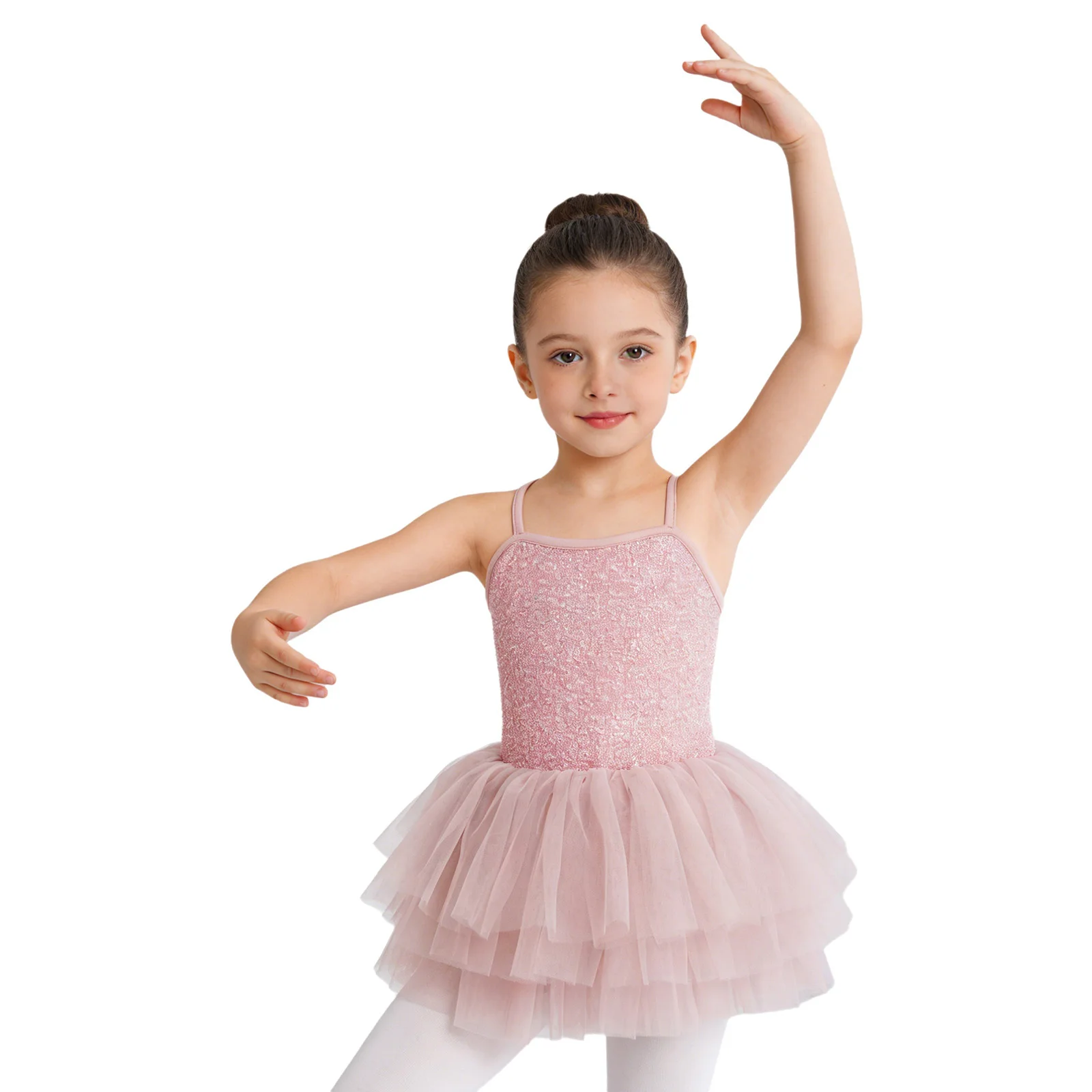 Children Girls Ballet Dance Dress Shiny Sequins Layered Tulle Tutu Dress Leotard Figure Skating Gymnastics Performance Costume
Children Girls Ballet Dance Dress Shiny Sequins Layered Tulle Tutu Dress Leotard Figure Skating Gymnastics Performance Costume