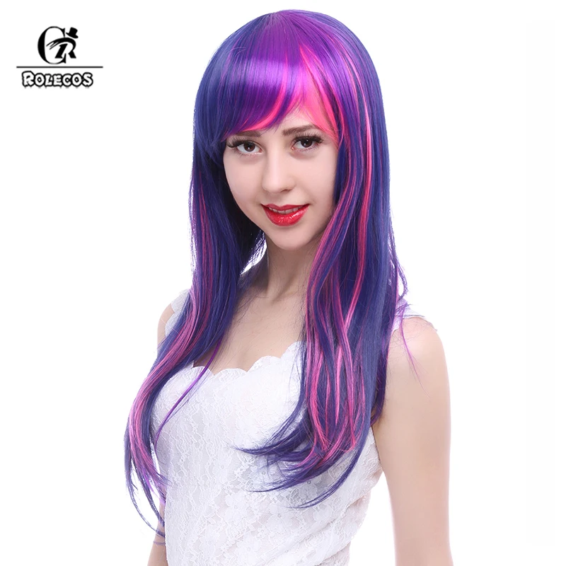 ROLECOS Synthetic Hair My Little Pony Twilight Sparkle Cosplay Wigs Twilight Sparkle 55cm Women Long Straight Mixed Color Hair
ROLECOS Synthetic Hair My Little Pony Twilight Sparkle Cosplay Wigs Twilight Sparkle 55cm Women Long Straight Mixed Color Hair