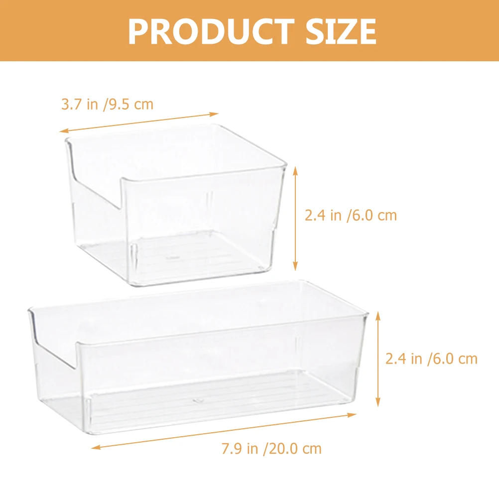 2 Pcs Desktop Storage Box Organizing Clear Drawer Compartment Organizer Sundry Boxes Acrylic
2 Pcs Desktop Storage Box Organizing Clear Drawer Compartment Organizer Sundry Boxes Acrylic