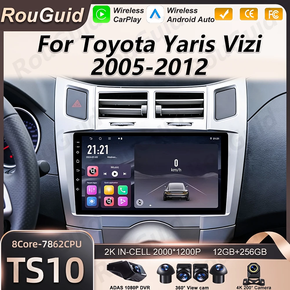 Автомагнитола Android 16 для Toyota Yaris Vizi 2005-2012 с Carplay, Auto, GPS, DSP, Bluetooth, Wi-Fi и экраном
Автомагнитола Android 16 для Toyota Yaris Vizi 2005-2012 с Carplay, Auto, GPS, DSP, Bluetooth, Wi-Fi и экраном