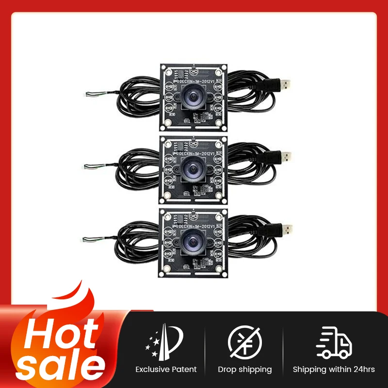 Hot sale 3PCS 100 Degree Camera Module 1MP OV9732 1280x720 USB Free Driver Manual Focus,with 3 Meter Cable for WinXP/7/8/10
Hot sale 3PCS 100 Degree Camera Module 1MP OV9732 1280x720 USB Free Driver Manual Focus,with 3 Meter Cable for WinXP/7/8/10