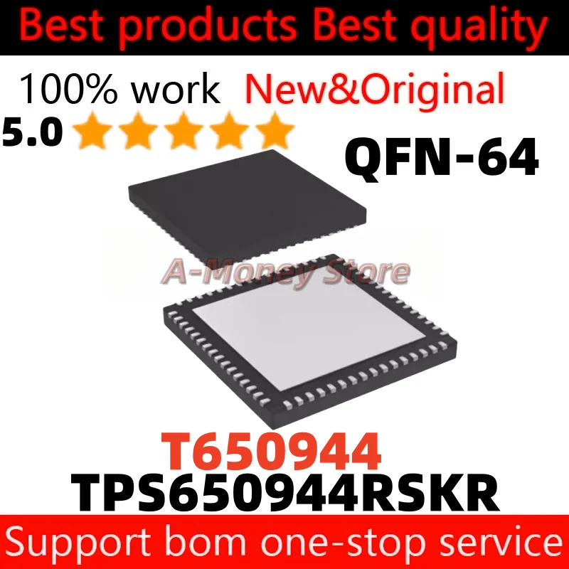 (2-10pcs) T650944 TPS650944RSKR QFN-64
(2-10pcs) T650944 TPS650944RSKR QFN-64